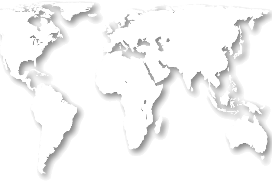 Map representing the importance of language services for global communication.